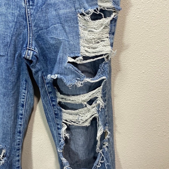 Paige Noella destroyed cropped jeans in jayleene wash - Picture 3 of 10